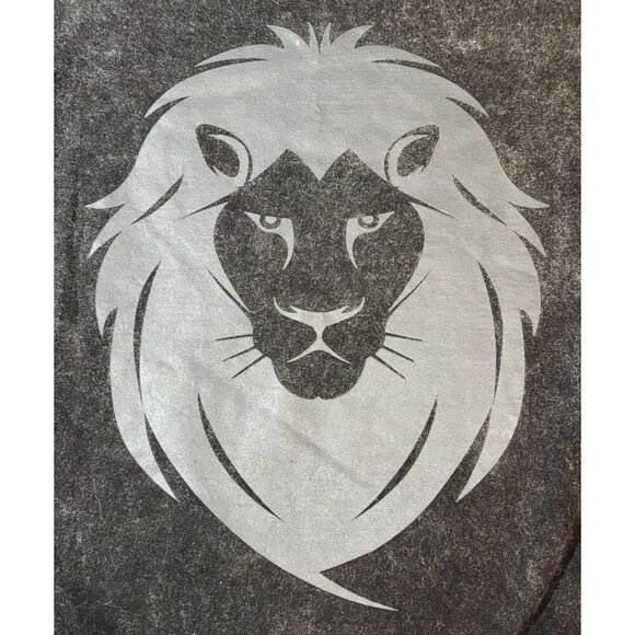 Baltz Deep Graphic Black T-Shirt XXL 100% Cotton Lion Logo Front & Back Design - Picture 5 of 6